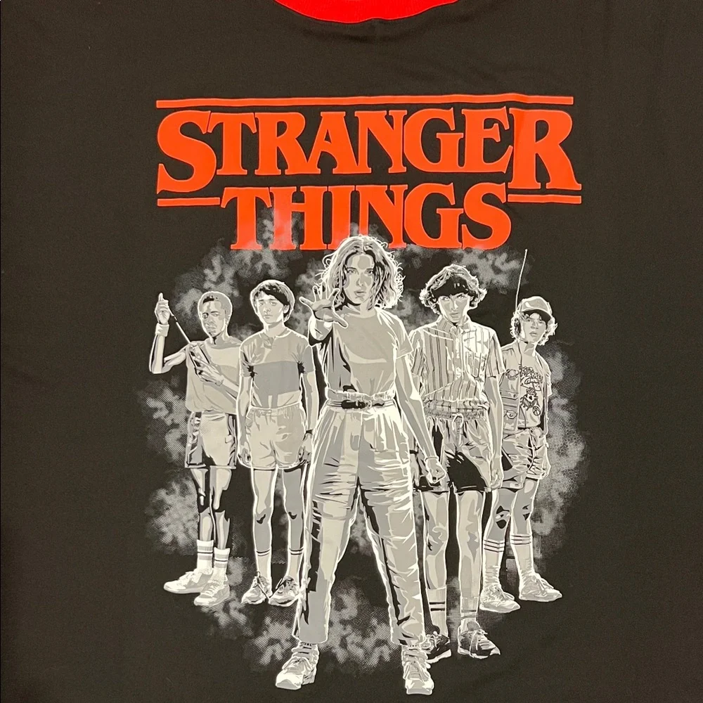 NWT Stranger Things Black & Red Sleep Shirt Size 2X - Picture 3 of 8